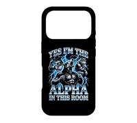 Carcasa para iPhone 17 Pro Sí, Soy el Alfa en Esta habitación - Funny Wolf Meme Chicos Hombres