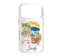 Carcasa para iPhone 17 Pro Sicily Sign I Love Sicily, Sicily Italy Illustration Graphic