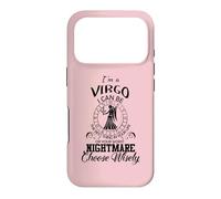 Carcasa para iPhone 17 Pro Signo de astrología de la Pesadilla del Zodiaco de Virgo I Can Be Your Worst Nightmare