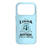 Carcasa para iPhone 17 Pro Signo de astrología de Pesadilla Libra Zodiac I Can Be Your Worst Nightmare