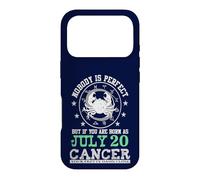 Carcasa para iPhone 17 Pro Signo del Zodiaco Cáncer Julio 20 Horóscopo Astrología Cumpleaños