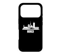 Carcasa para iPhone 17 Pro Silueta y Silueta de la Ciudad de Munich