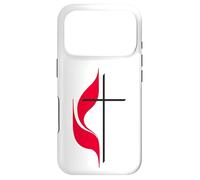 Carcasa para iPhone 17 Pro Símbolo del Logotipo de la Cruz y la Llama de la Iglesia Metodista Unida