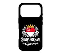 Carcasa para iPhone 17 Pro Singaporean Queen Singapore Flag Proud Singaporean Woman