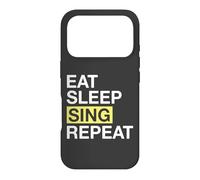 Carcasa para iPhone 17 Pro Singer Eat Sleep Sing Repeat Singing Lover