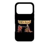 Carcasa para iPhone 17 Pro Sir Loin Solomillo REN Faire Caballero Juego de Palabras Medieval Meme