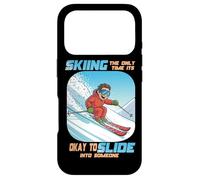 Carcasa para iPhone 17 Pro Skiing The Only Time it is Okay to Slide into Someone