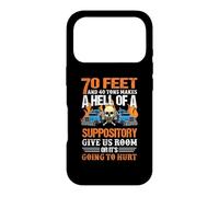 Carcasa para iPhone 17 Pro Skull Trucker 70 Feet and 40 Tons Makes A Hell Truck Driver