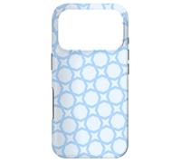 Carcasa para iPhone 17 Pro Sky Light Blue Octagonal Star Optical Illusion Pattern