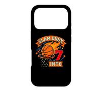 Carcasa para iPhone 17 Pro Slam Basketball Dunk Into 7th Birthdays Niños Niños Siete