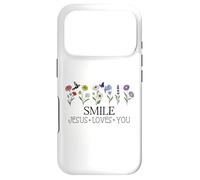 Carcasa para iPhone 17 Pro Smile Jesus Loves You Sign,Christian Faith God Bible Verse