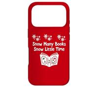 Carcasa para iPhone 17 Pro Snow Many Books Snow Little Time Reading Christmas Book Club