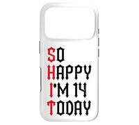Carcasa para iPhone 17 Pro So Happy I'm 14 Today Funny 14th Birthday Chistes 14 Cumpleaños