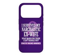 Carcasa para iPhone 17 Pro Sobreviví a mi Conciencia narcisista de Violencia doméstica ex Esposa