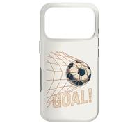 Carcasa para iPhone 17 Pro Soccer Goal Celebration Vintage Soccer Ball in Net