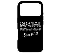 Carcasa para iPhone 17 Pro Social Distancing Since 2003 Funny 2000s Meme Birthday 2003