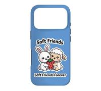 Carcasa para iPhone 17 Pro Soft Friends Forever, Linda Amistad Entre Conejo y Cordero