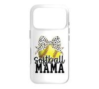 Carcasa para iPhone 17 Pro Softball Mama Bow Cute Vibes & Trendy Style for Moms