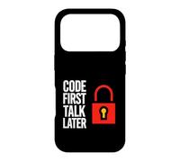 Carcasa para iPhone 17 Pro Software Developer Code First Talk Later