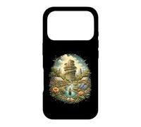 Carcasa para iPhone 17 Pro Solarpunk Wind Energy Eco Future Nature Tech Design