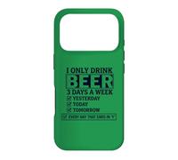 Carcasa para iPhone 17 Pro Solo Bebo Cerveza 3 días a la Semana Lista de verificación