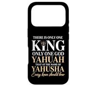 Carcasa para iPhone 17 Pro Solo Hay un Rey Yahuah Yahusha León de Judá
