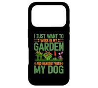 Carcasa para iPhone 17 Pro Solo Quiero Trabajar en mi jardín y Pasar el rato con mi Perro