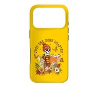 Carcasa para iPhone 17 Pro Solo un capítulo más de Skeleton Reader Fall Book Lover Autumn