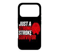 Carcasa para iPhone 17 Pro Solo un Fuerte sobreviviente de accidente cerebrovascular Ataque isquémico del Cerebro Rojo
