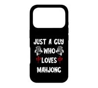 Carcasa para iPhone 17 Pro Sólo un Tipo Que ama Mahjong Azulejos Juego Chino Mah Jongg