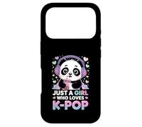 Carcasa para iPhone 17 Pro Solo una Chica a la Que le Encanta el K-Pop Kawaii Panda Drink Boba Music