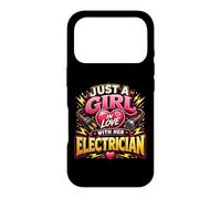 Carcasa para iPhone 17 Pro Solo una Chica Enamorada de su Electricista Electricista Divertido