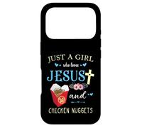 Carcasa para iPhone 17 Pro Solo Una Chica Que Ama A Jesús Y Los Nuggets De Pollo