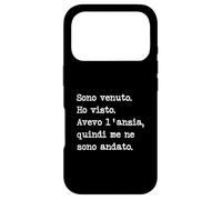 Carcasa para iPhone 17 Pro Sono venuto Ho Visto Avevo l'ansia Me ne Sono andato