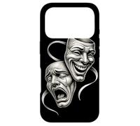 Carcasa para iPhone 17 Pro Sonríe Ahora Llora Más Tarde Feliz Máscaras de Teatro Triste