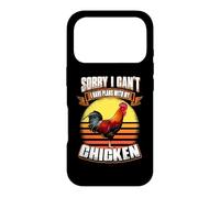 Carcasa para iPhone 17 Pro Sorry I Can't I Have Plans with My Chicken Funny Animal