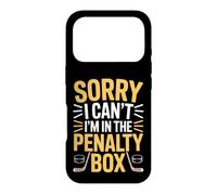 Carcasa para iPhone 17 Pro Sorry I Can't I'm In The Penalty Box Jugador de Hockey |-