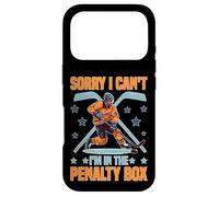 Carcasa para iPhone 17 Pro Sorry I Can't I'm In The Penalty Box Jugador de Hockey -