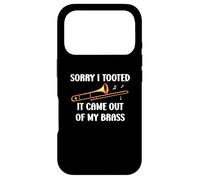 Carcasa para iPhone 17 Pro Sorry I Tooted It Came out of My Brass - Trombón