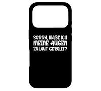 Carcasa para iPhone 17 Pro Sorry Tengo mis Ojos Demasiado ruidosos enrollados sarcásticos