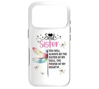 Carcasa para iPhone 17 Pro Soul Sister Dragonfly Always My Sister Forever My Friend