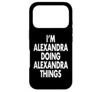 Carcasa para iPhone 17 Pro Soy Alexandra Doing Things Nombre Personalizado