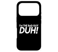 Carcasa para iPhone 17 Pro Soy El Malo Obviamente, Letras De Canciones Cita Divertida