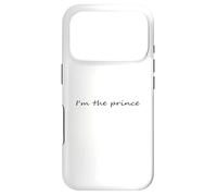 Carcasa para iPhone 17 Pro Soy el príncipe en Fuente Negra