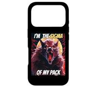 Carcasa para iPhone 17 Pro Soy el Sigma de mi Pack Funny Wolf Meme Hombre Lobo Genial