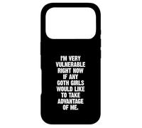 Carcasa para iPhone 17 Pro Soy Muy Vulnerable si Alguna Chica gótica se aprovecha de mí
