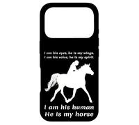 Carcasa para iPhone 17 Pro Soy Sus Ojos Él Es Mis Alas Yo Soy Su Humano Él Es Mi Caballo