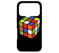 Carcasa para iPhone 17 Pro Speed Cubing Rubiks Cubo Colorido Rubix 80s Vintage Kidcore