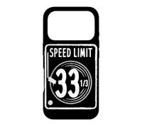 Carcasa para iPhone 17 Pro Speed Limit 33 1/3 RPM Vinyl Registro Álbum de Música DJ