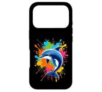 Carcasa para iPhone 17 Pro Splash Art Dolphin Design Hermosos Amantes de los Delfines